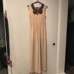 Blush jump suit